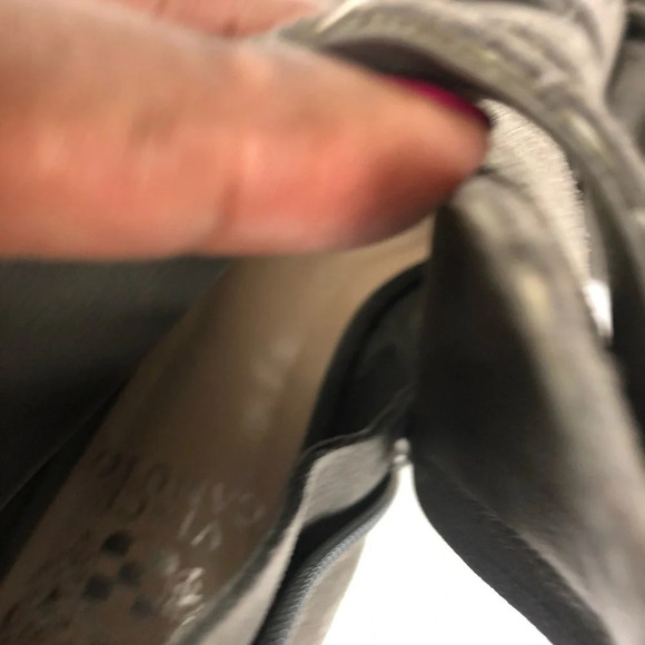 Vince Camuto Tanter Open Toe Gray Suede Booties - Picture 6 of 7